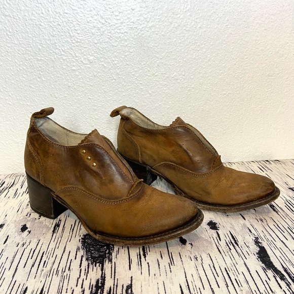 Freebird by Steven Tan Leather Ankle Booties - Picture 1 of 16